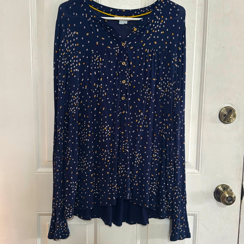 4/$25 Boden Women’s Navy Polka dot Tunic Top